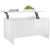 Vidaxl Coffee Table, Glossy White, 80X55.5X41.5 Cm