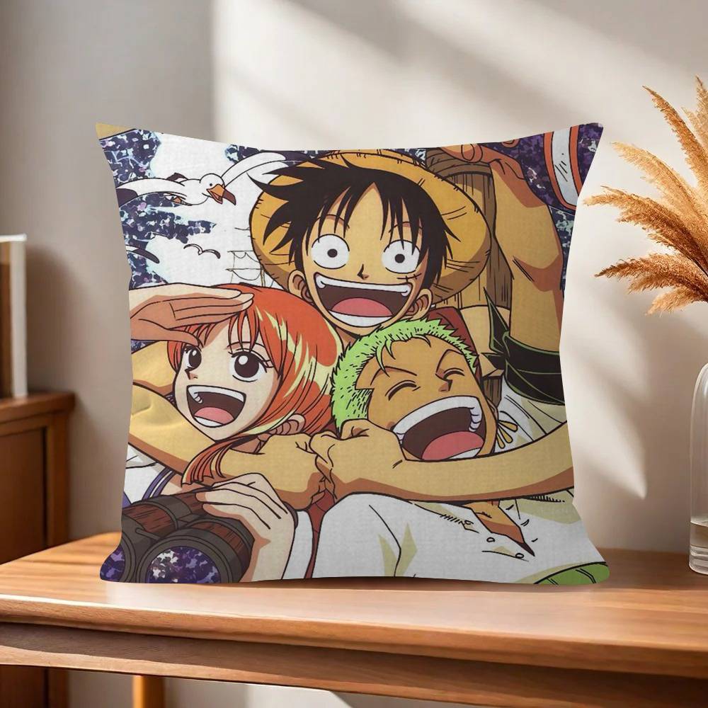 Pillow Cushion Cover Pillowcase Living Room Sofa Home Decor Customized Japan ooOne Piece Anime