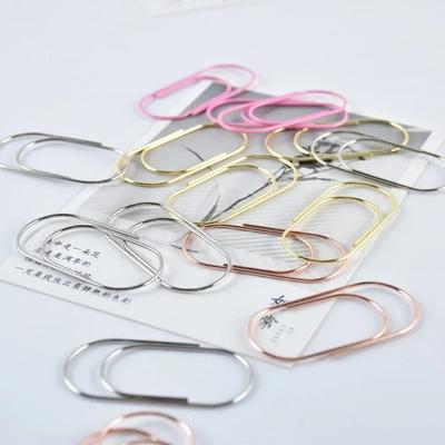 15pcs Large Size Paper Clips 50x25mm Wide Design 4 Color Options for Documents