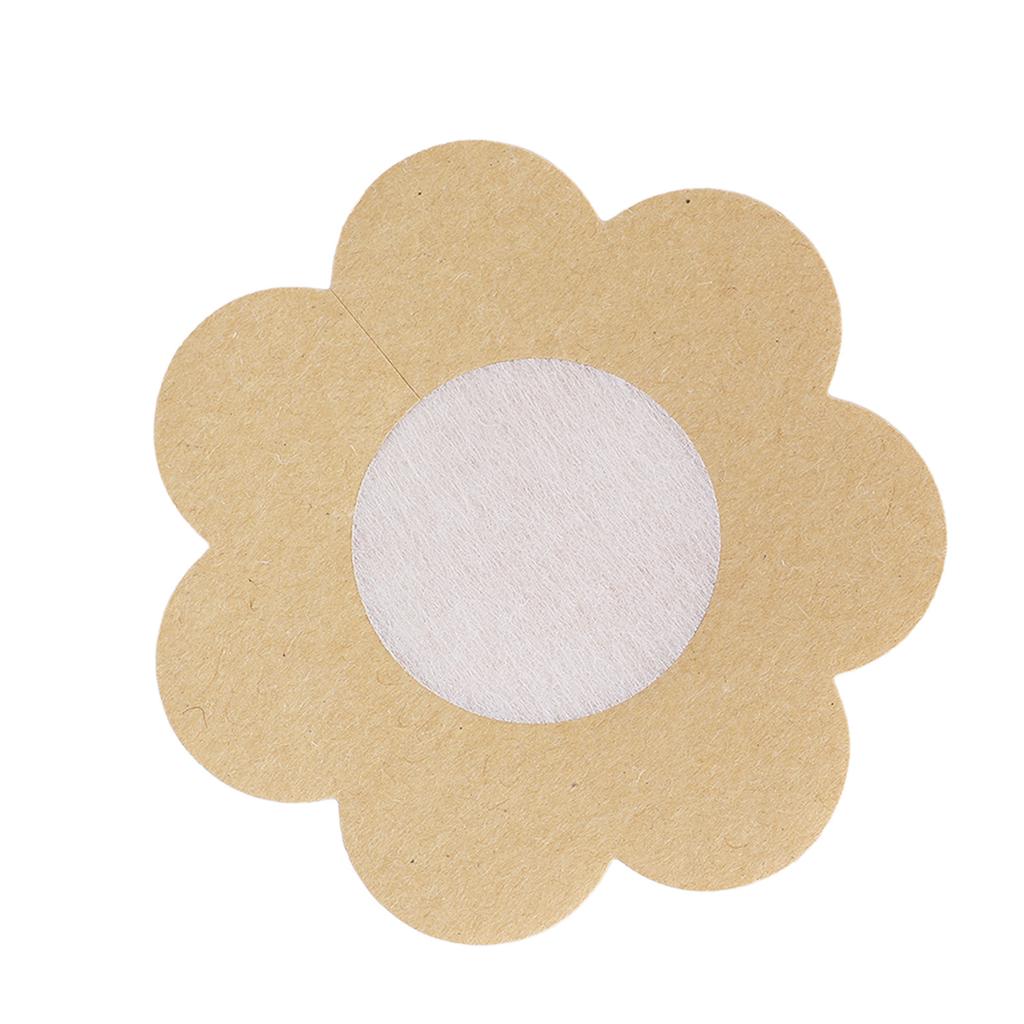 20pcs Disposable Breast Pasties Light Beige Adhesive Bras Breathable Nipple Covers