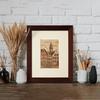 KINOWA "Belgium" Wood Collage Original DIY Kit - Ghent Streetscape - Made In Japan