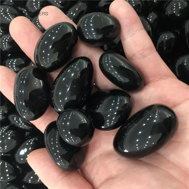 Large Natural Rainbow Obsidian Tumbled Stones for Fish Tanks and Potted Plants