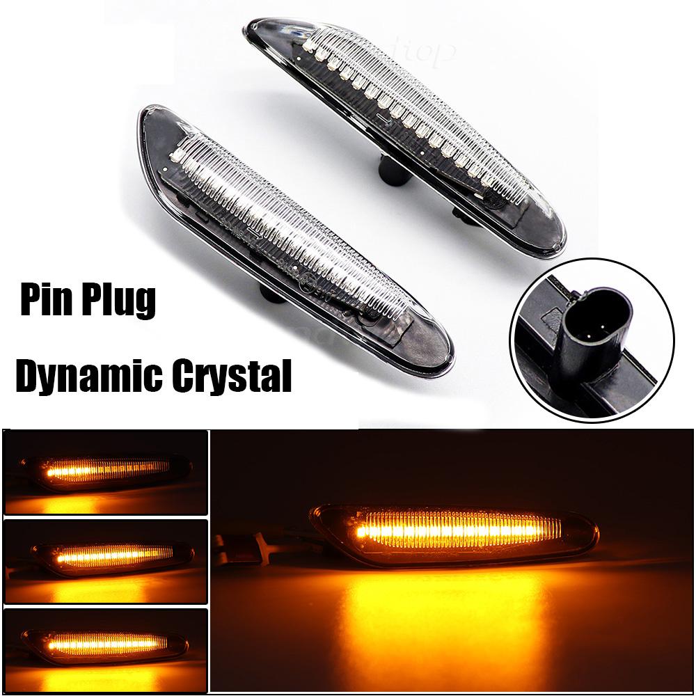

LED Dynamic Side Marker Mirror Indicator Lamp Flowing Water Turn Signal Light For BMW E90 E91 E92 E93 E60 E87 E82 E61 E46 X1 X3