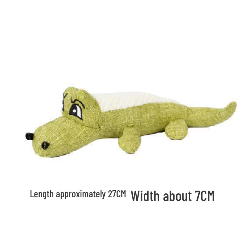 Sanhè Cartoon Alligator Squeaky Rope Toy