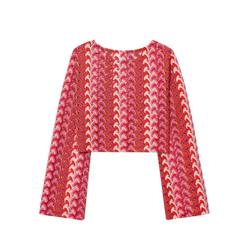 Araltay New Arrival Women's Clothing Fashion Style Fashion All-Match Casual Crochet Knitting Long Sleeves Tops Knitting Pants