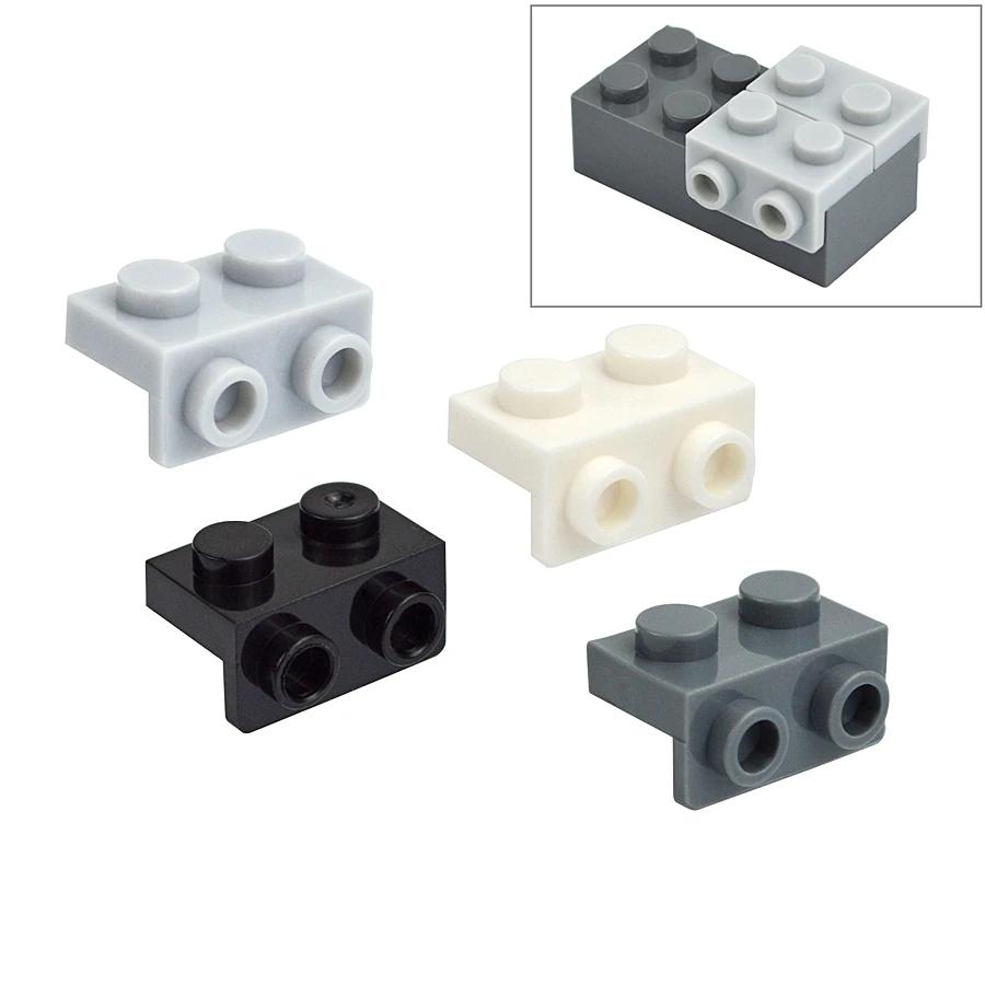 High-Tech Buildings Blocks Parts 30Pcs DIY Parts Compatible MOC Bricks 99781 1x2-1x2 Bracket Modular Plate Educational Kid Toys