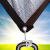 75% Shading Rate Aluminum Foil Sunshade Cloth Heat Insulation Anti-aging Sunscreen Net Outdoor Balcony Flower Planting Reflective Cooling Shading Nets