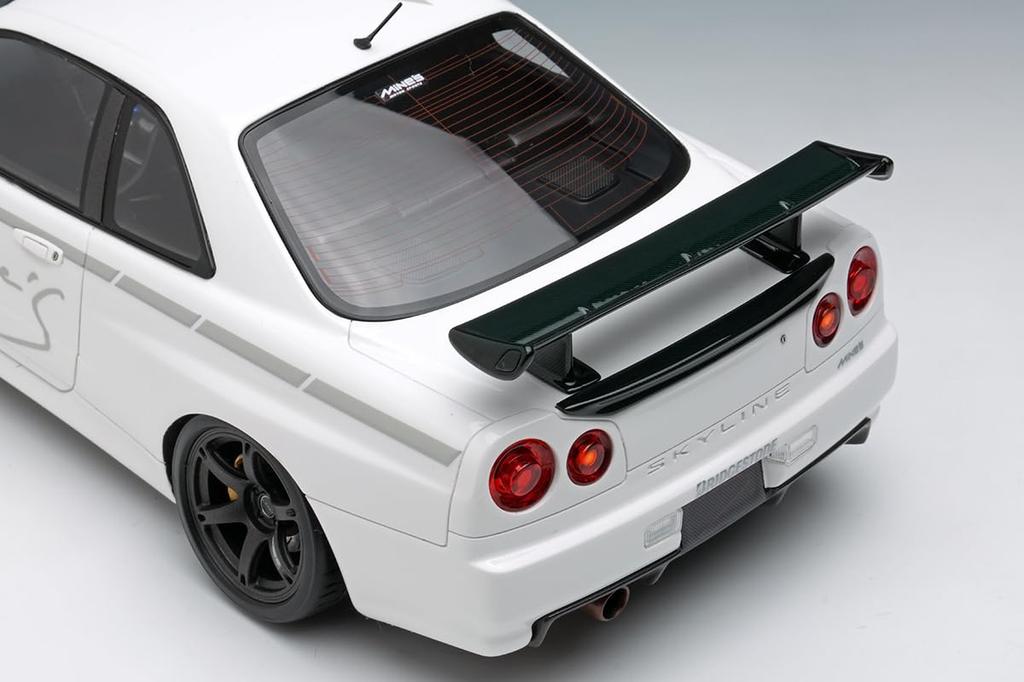 Makeup EIDOLON Scale Skyline N1 Tokyo Auto Salon 2024 Finished Model EML178 1/18 Mine's GT-R (BNR34) V-spec