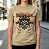 Cool Skull with Flames TShirt Unisexs Fashion Streetwear Hip Hop Graphic Tee Unisexs Casual Cotton Tops Cotton Casual Daily Wear