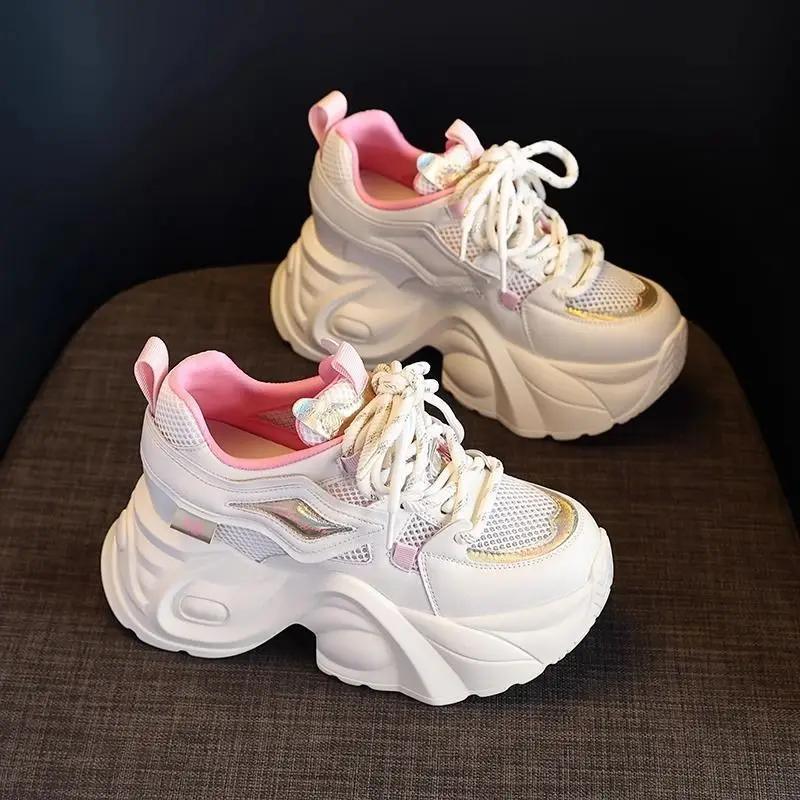 Fashion Spring Autumn High on Platform Ladies Footwear Aesthetic 39 Casual Vulcanized Shoe Korean Light Walking Cheap Women's Shoes Sale