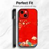 Red Happy Art Chinese New Year 2026 Horse Phone Case Phone Case Soft Packaging Lightweight For iPhone17 16 15 14 13ProMax