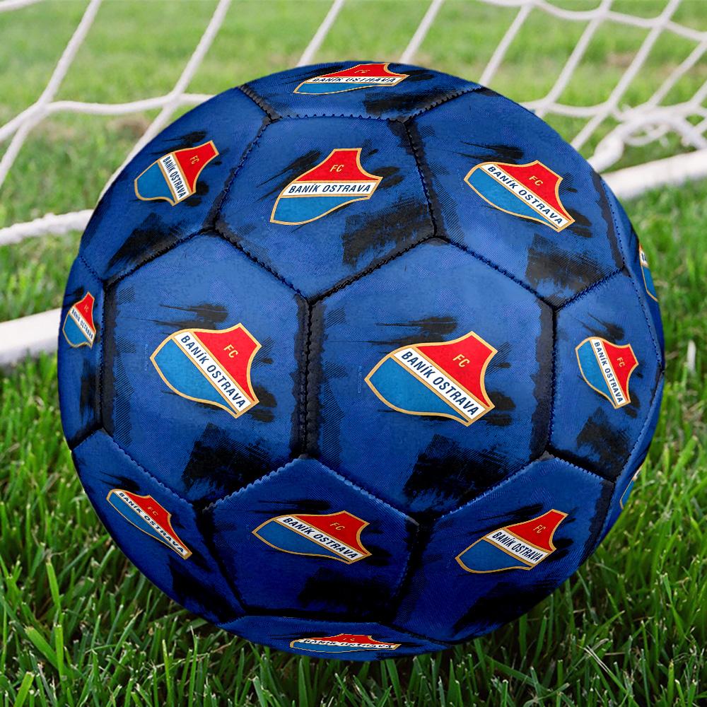 Banik Ostrava Crest Emblem Size 5 Soccer Balls, High-Quality, Anti-Slip, Protective Football, a Unique Gift Suitable for Birthdays, Christmas