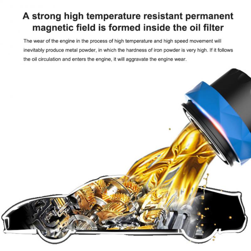 Car Magnetic Strong Oil Filter Bar Universal Portable Strong Magnetic Car Tools Oil Magnet Reusable Car Accessories Oil Filter
