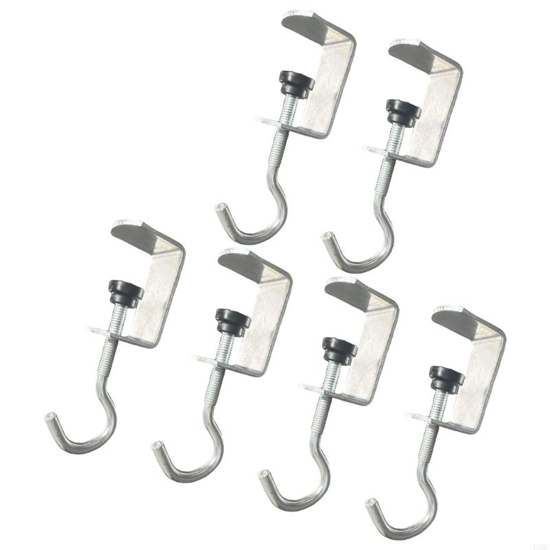 Pack Of 4/6 Adjustable Desk Handbag Hooks Heavy Duty Hook Space saving Hook For Home Office And School Use