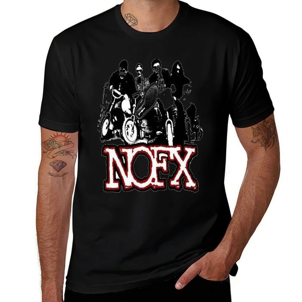 Nofx Logo Essential Tshirt Soft Basic Cotton Short Sleeve Tee