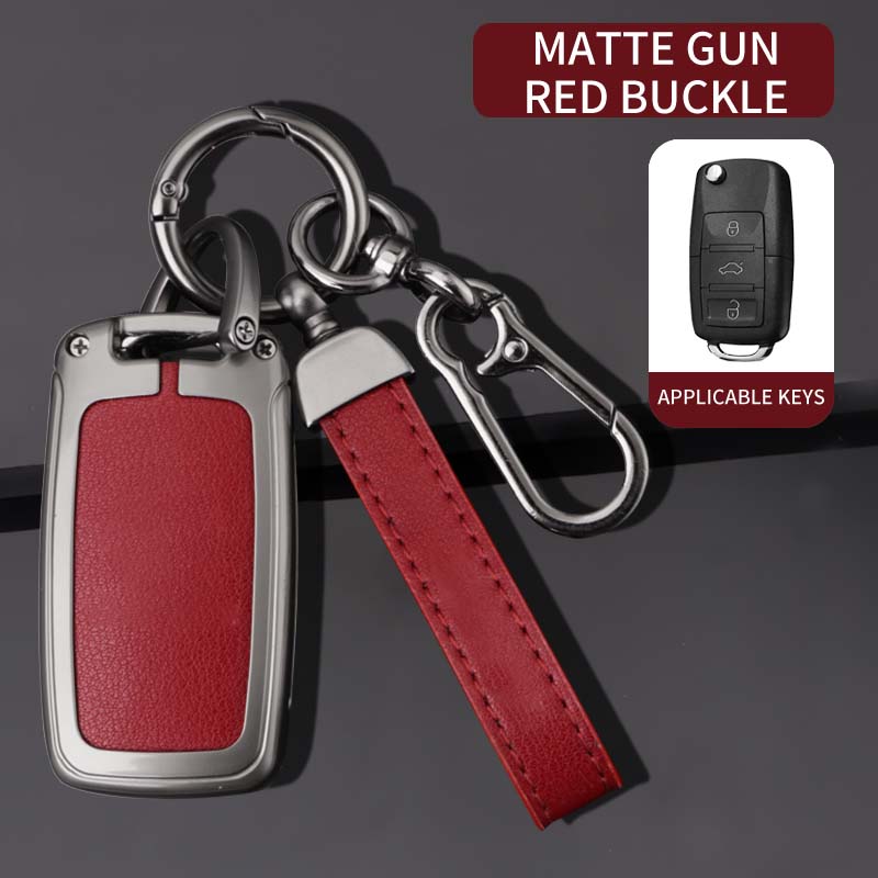 Styling Mouldings Zinc Alloy Car Key Cover Suitable for Volkswagen Bora Polo Tiguan Jetta Passat B5 B6 B7 Golf Beetle Folding Ca