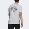 Adidas X Star Wars Grafisk Ryggtrykk Casual Kortarmet T-skjorte Herre Topper Hvit GS6213