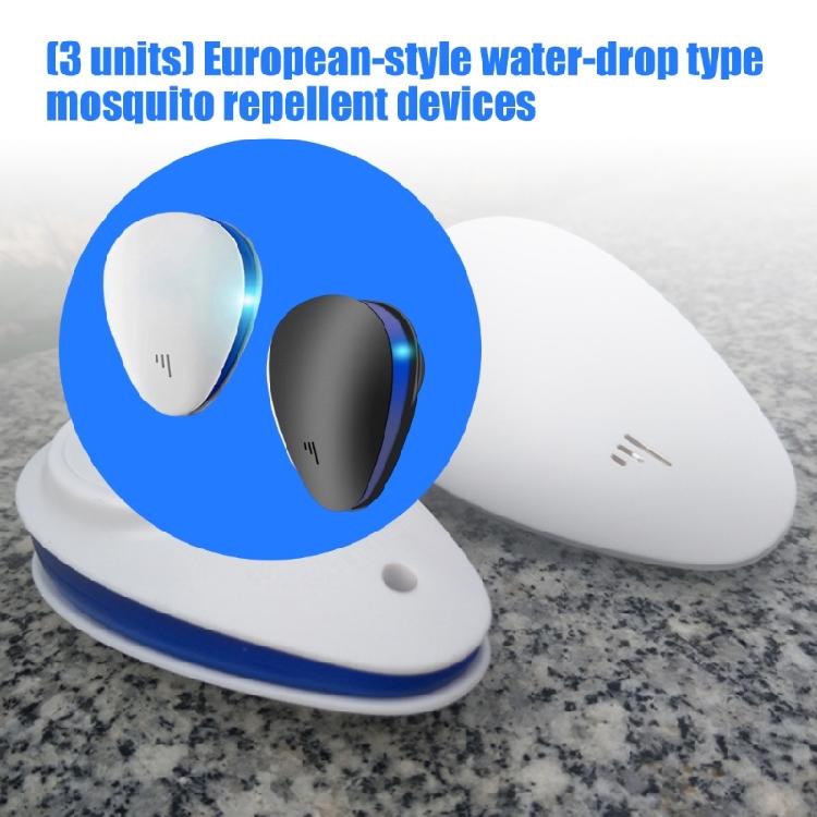 Ultrasonics Mosquitos Repeller Waterdrops Shape Safe Effective Mouses Control Device for Indoor and Outdoor Use