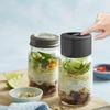 Electric Mason Jar Vacuum Sealer Kit Cordless Automatic Jar Sealer Kit for Food Storage and Fermentation with Wide-Mouth and Mason Jar Lids