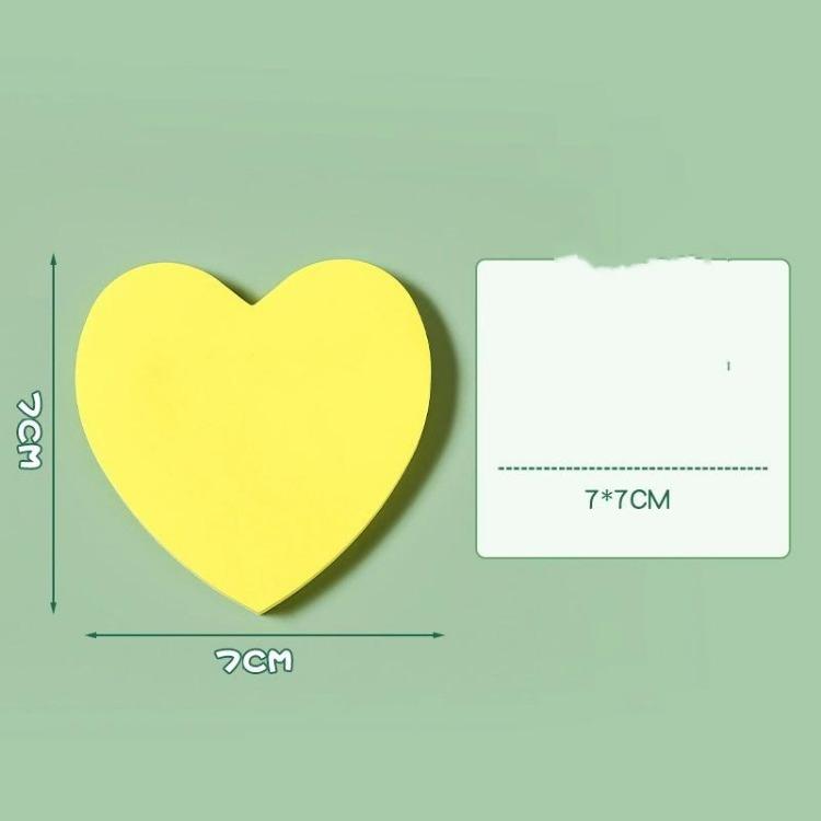 Creative Love Post-it Notes Student Heart-shaped Post-it Notes Takeaway Milk Tea Can Be Pasted With Message Stickers.