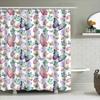Butterfly Watercolor Shower Curtain Decorative Printed Fabric 3D Waterproof Bathroom Decor Home Decoration Set for Bathing Room