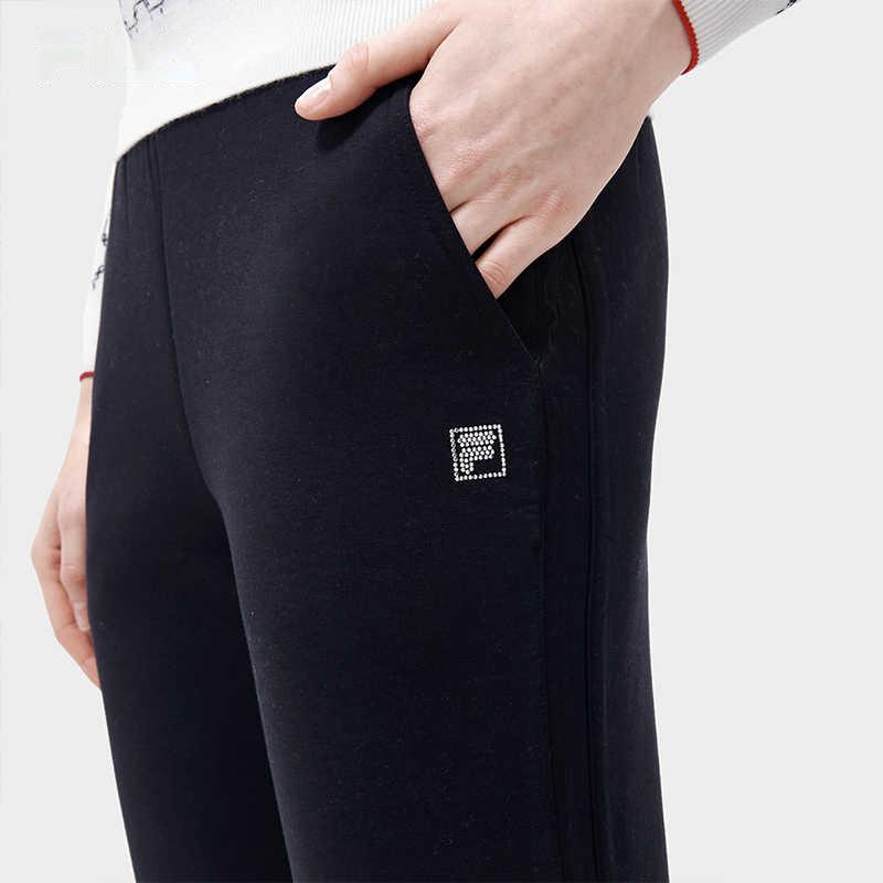 New FILA Knitted Sweatpants Women's Legend Blue F11W311604FNV