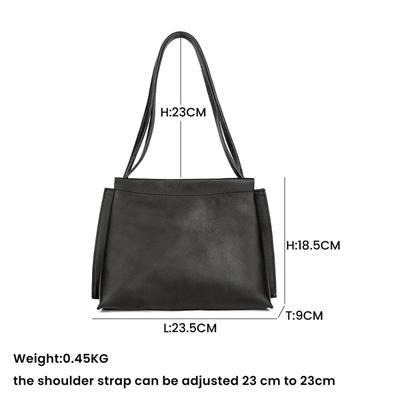 Leder Damen Tasche Tote Bag modisch und schlicht große Kapazität Retro Umhängetasche Damen Pendler Handtasche Tasche