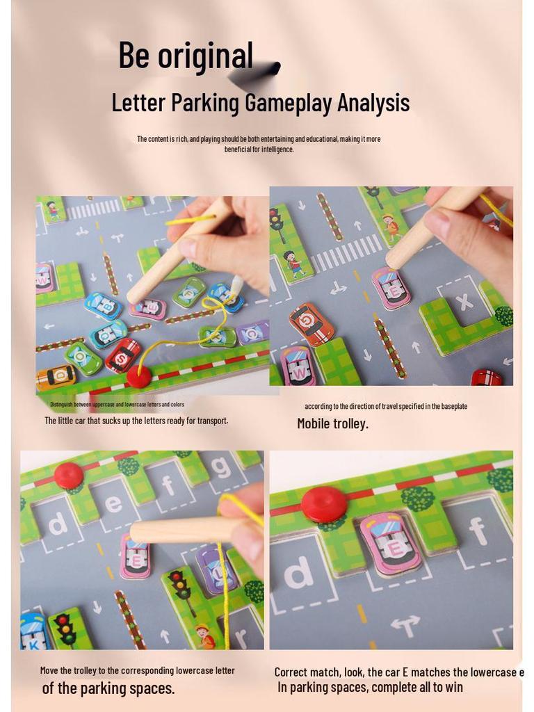 CPC Wooden Magnetic Letter Matching Maze - Early Education Toy for Kids