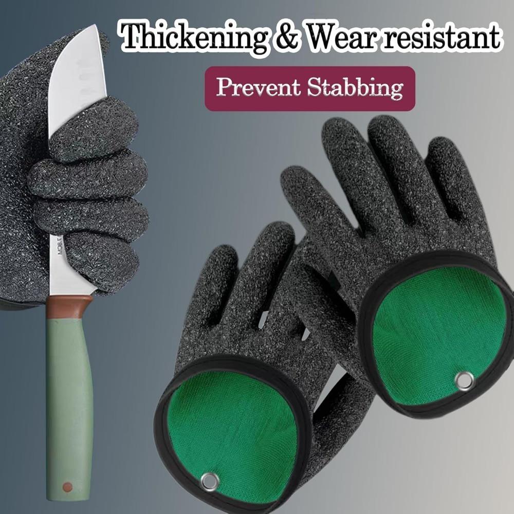 1 Paio di Guanti da Pesca con Rilascio Magnetico Guanti da Pesca Antipuntura Antiscivolo Protezione Dita Accessori da Pesca.