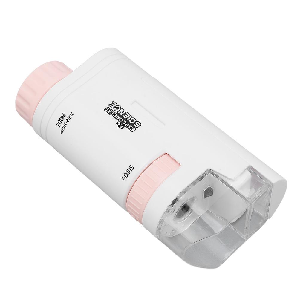 Kids Microscope Portable Miniature Microscope Pocket Microscope for Home School Outdoor Science Expe