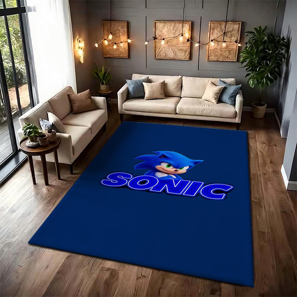 Sonic Hedgehog Carpet Bath Mat Plush Rug Small Rug Living Room Rug Bedroom Rug Machine Washable