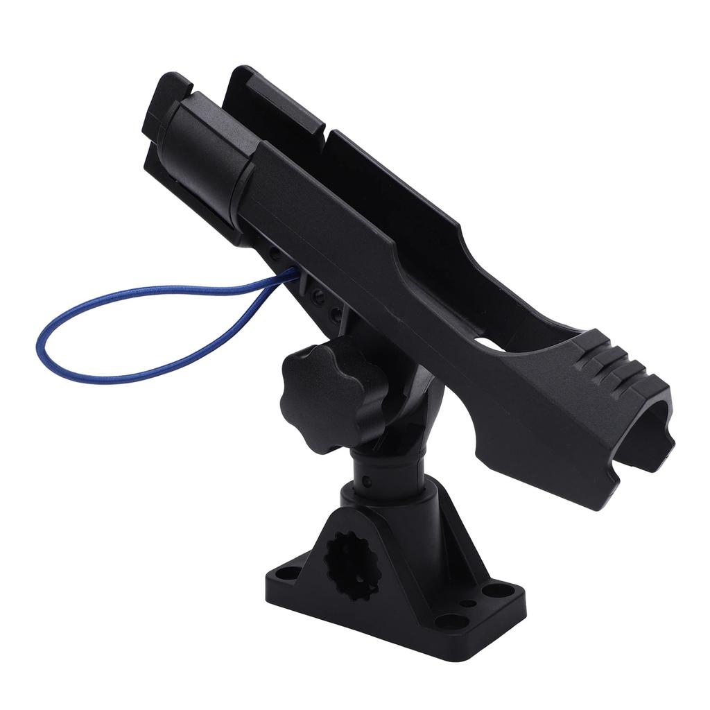 Boat Fishing Rod Holder Side Deck Mount 360 Degrees Rotatable Pole Holder for Kayak Boat with Anti Lost Rope