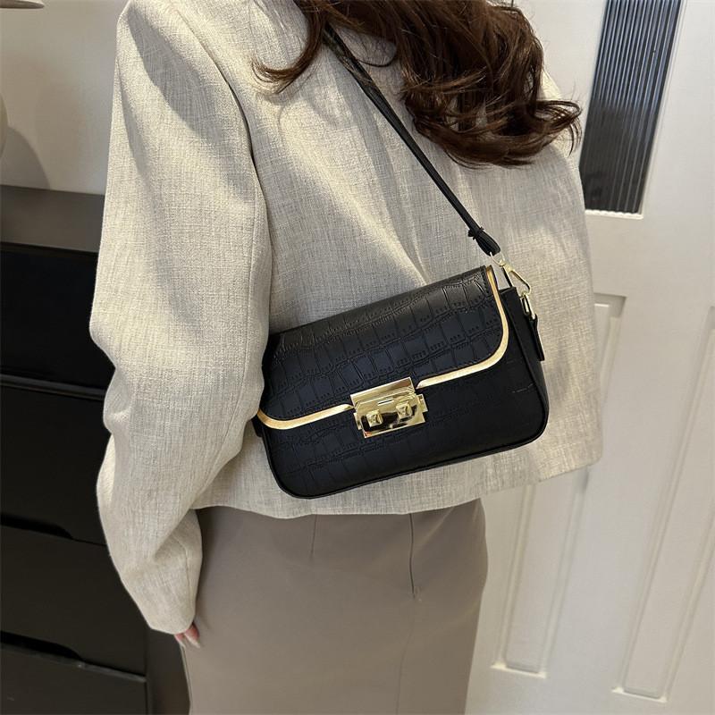 Chic Stylish Small Square Bag Elegant Solid Color Shoulder Crossbody Purse For Daily Use