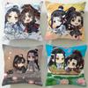 Classic Donghua Mo Dao Zu Shi Cushion Cover Soft  EasyWash Pillow Case  Versatile for Couch Bed Travel and Office