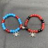 2 Pieces Halloween Spiders Bracelets for Women Men Magnetic Heart Couple Bangle