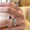 And Stylish Modern Geometric Copper Ring With Beautiful Split Crown Design Women For