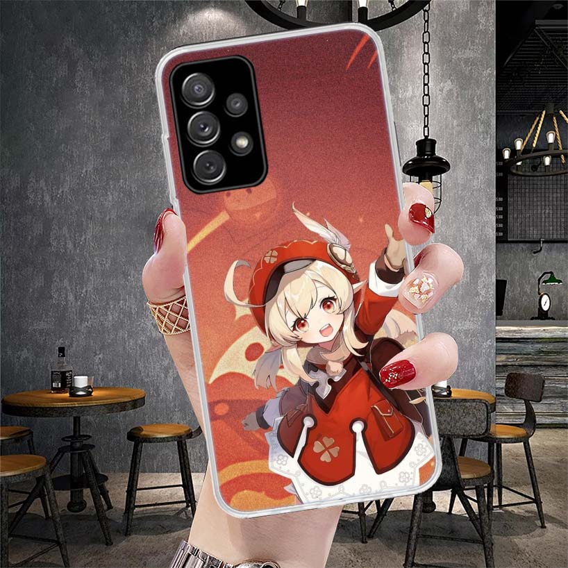 Genshin Impact Klee Phone Case For Samsung Galaxy A12 A22 A32 A52 A72 A02S A51 A50S A71 A70 A31 A20S Note 20 Ultra S10 A10S Gala