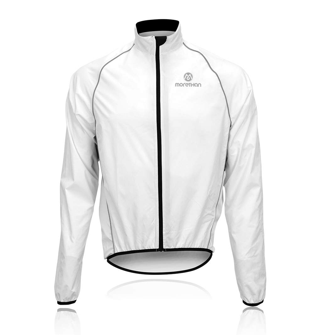 

Cycle Jacket Long Sleeve Windbreaker [Morethan] (L/White) Autumn/Winter Men s (Lightweight/UV Protection/Back Pocket/Storable) WVP-005 білий