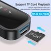 BT5.4 Audio Transmitter Receiver Low Latency 2 In 1 BT Transmitter Dual Stream Wireless Adapter for TV Car PC Headphones