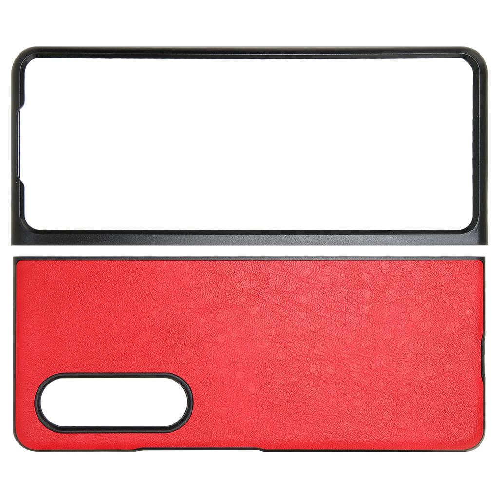 Business PU Leather Phone Case for Galaxy Z Fold 3 Scratch Proof Folding Screen Phone Cover