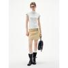 ELLE Women's Khaki A-Line Workwear Skirt