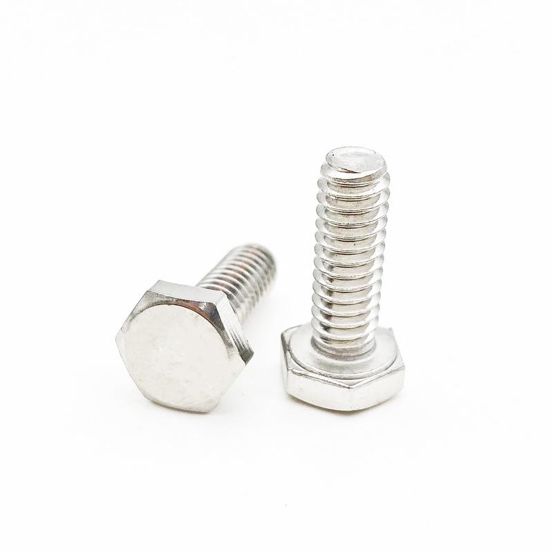 US Standard 304/316 Stainless Steel Hex Head Bolt with Extended Full Thread
