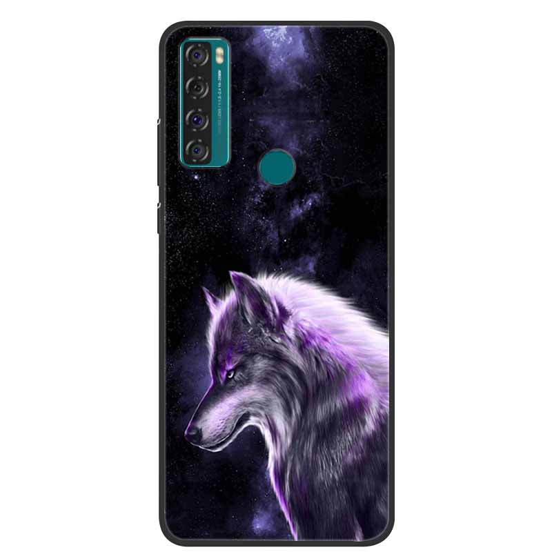Case For TCL 20 SE Luxury Silicone TPU Soft Phone Cover For TCL 20 SE Case T671H 6.82" Funda Animal Capa Cute Shockproof Coque