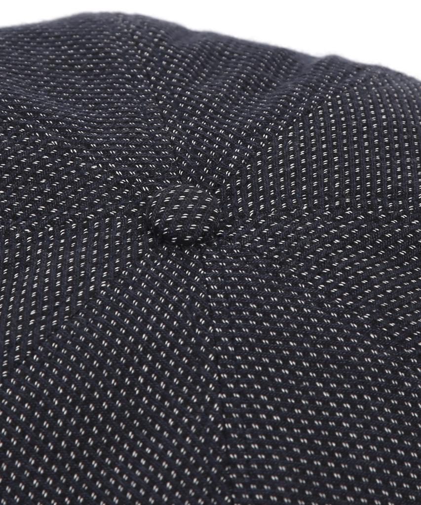 Eondeokeonteulolseutyudio Cotton Hunting Cap Castro Beret / Stitch / Navy