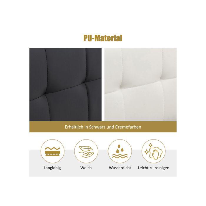 Lit - MUVOE - 90x200 - Hydraulique - Noir - Rangement dissimulé