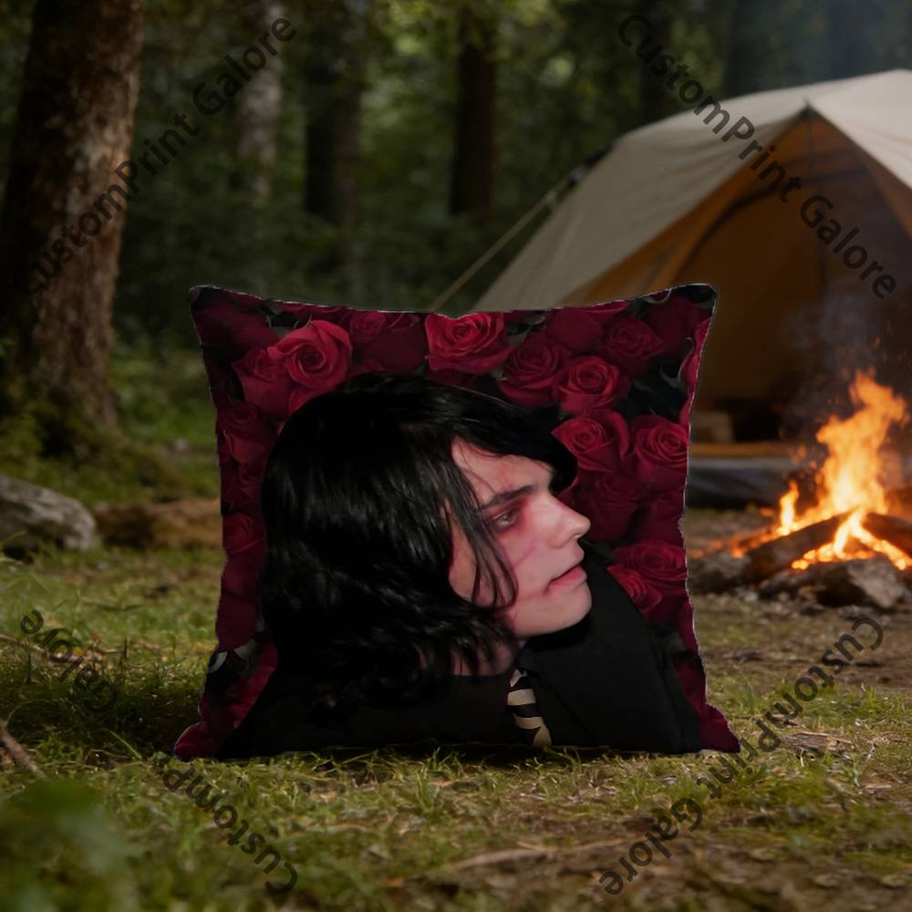 Emo Boy GGerard WWay Pillow Cover Polyester Square Cushion Case 45 Cm Decorative for Home Couch Bed Car Decor