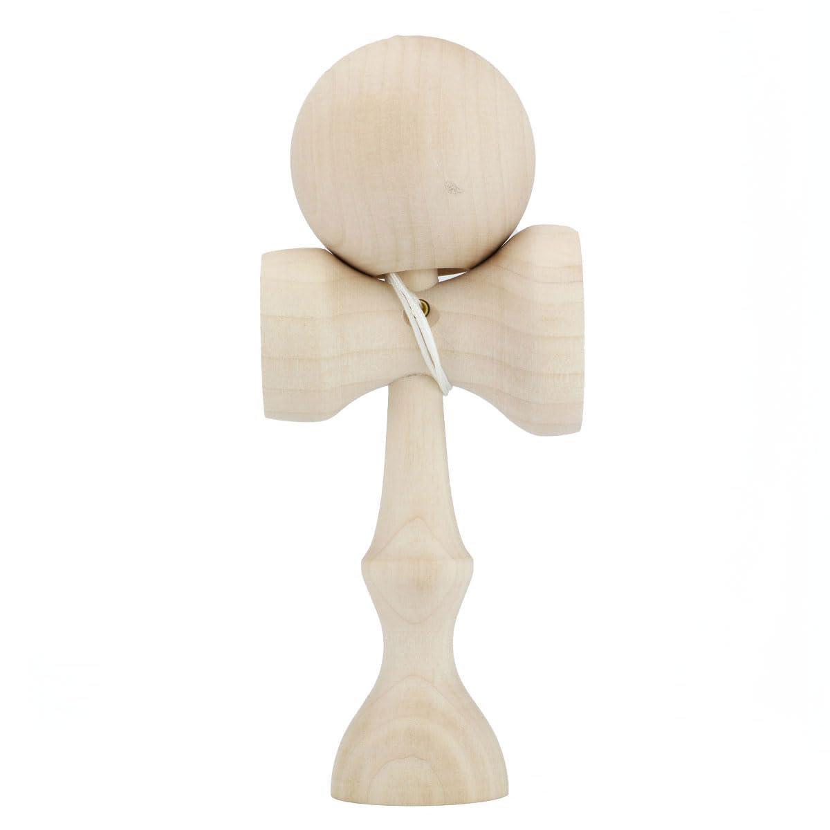 

Kids Size Spin Gear Easy Kendama, Professionally Designed, Lightweight Ball and Large Plate for Easy Loading (Solid Wood, Unpainted)