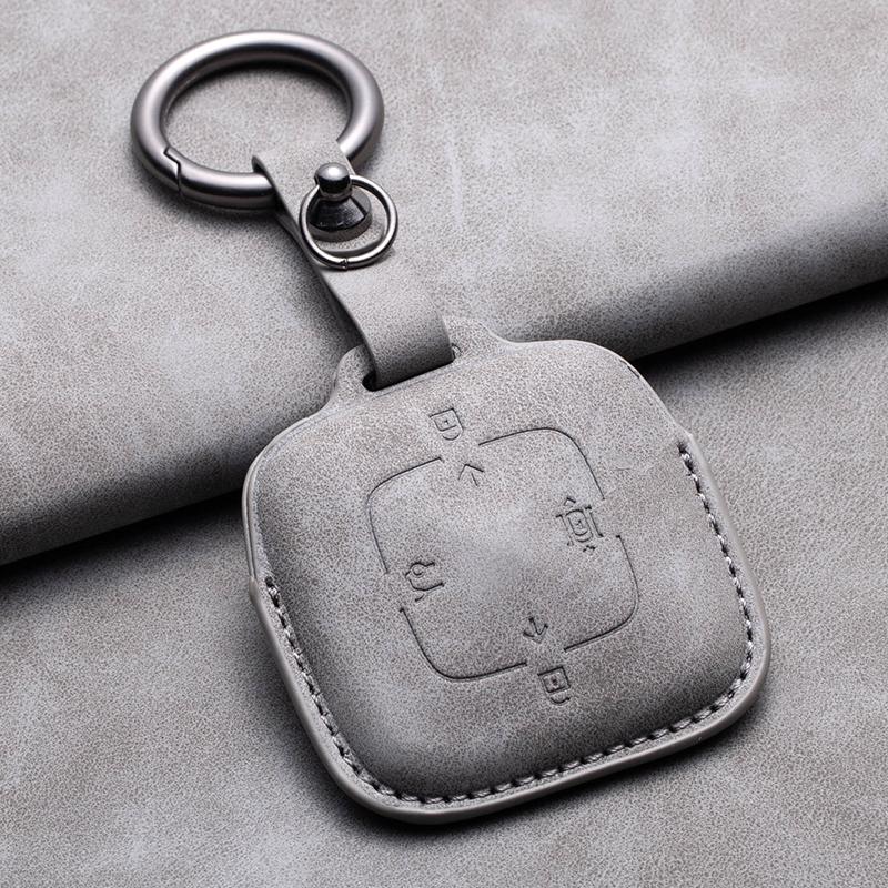 Interior Mouldings Sheepskin 4 Buttons Car Remote Key Case Cover for Zeekr 001 X 2021 2022 2023 for ZEEKR 001 009 Full Protector