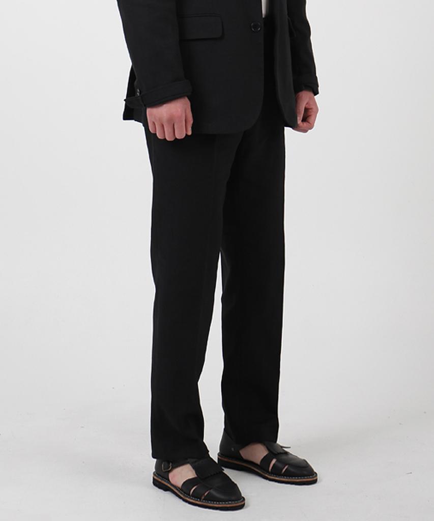 PALETOT Half-Banding Linen Trousers_Black