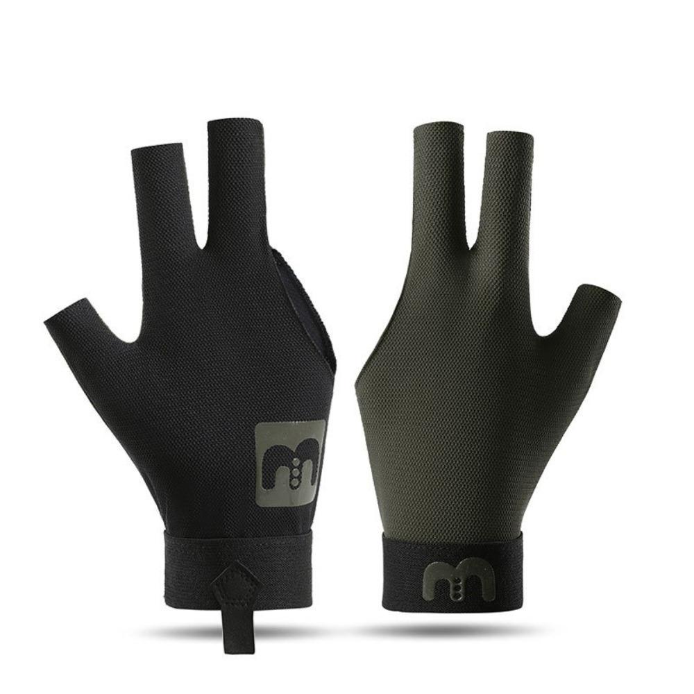

Left Hand Three Fingers Glove Elastic Snooker Billiard Glove Billiards Glove Fitness Accessories